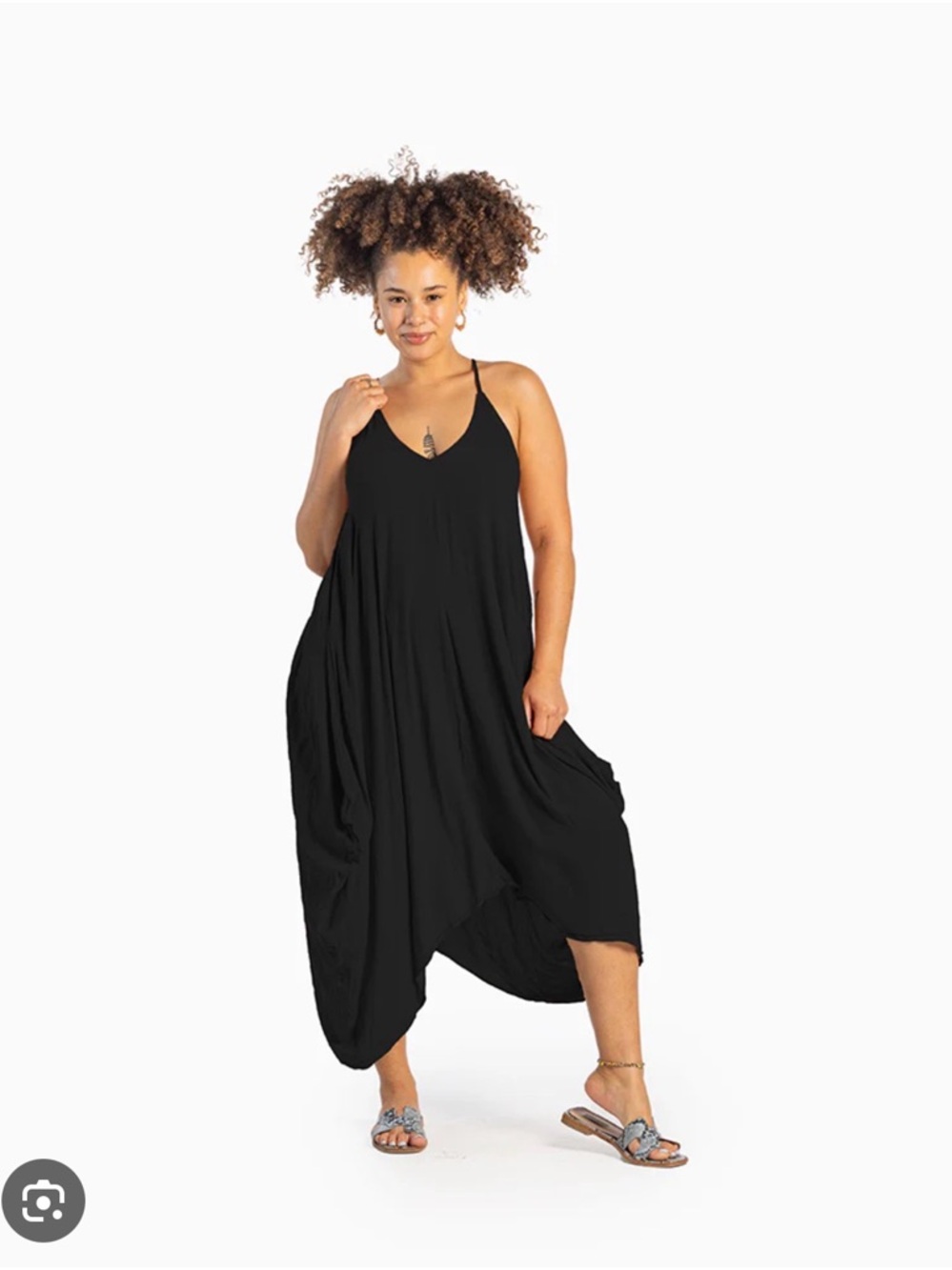 Buddha Pants black Geneva maxi dress